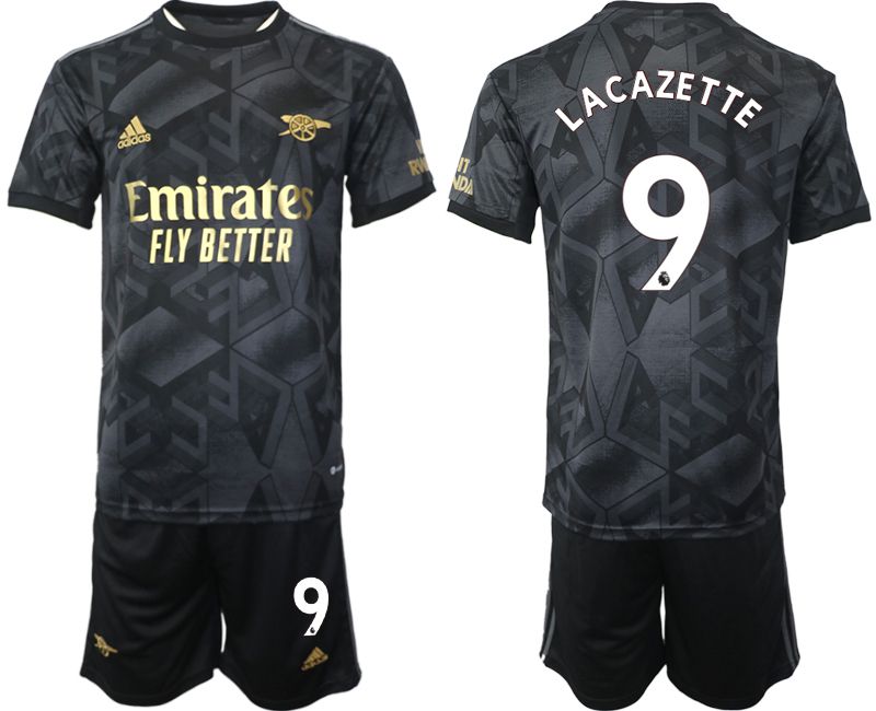 Men 2022-2023 Club Arsenal away black 9 Soccer Jersey